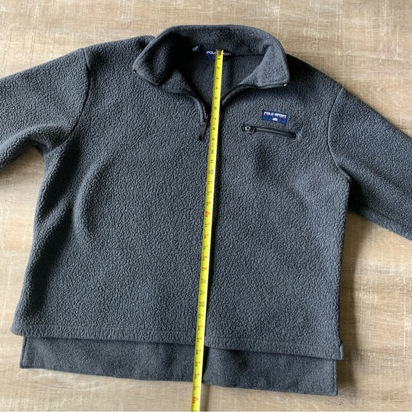 Vintage 90s Polo Ralph Lauren Sport Fleece Jacket Men’s XL Gray 1/4 Zip Logo USA - Picture 13 of 14